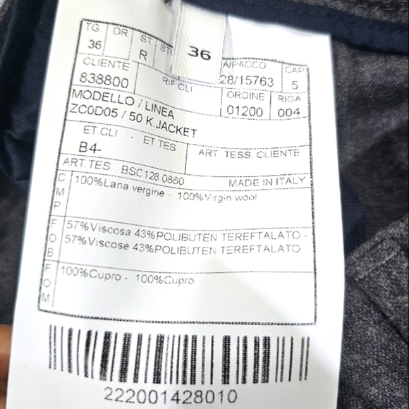 BOGLIOLI  MILANO Womens  EU36  (Waist 27) 100% Virgin Wool  Trousers  Gray Italy - Picture 5 of 9